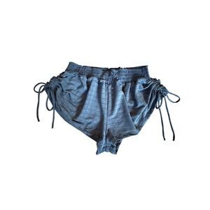 No Boundaries Black Pointelle Knit Dolphin Shorts Juniors XL 15-17 Side Ties